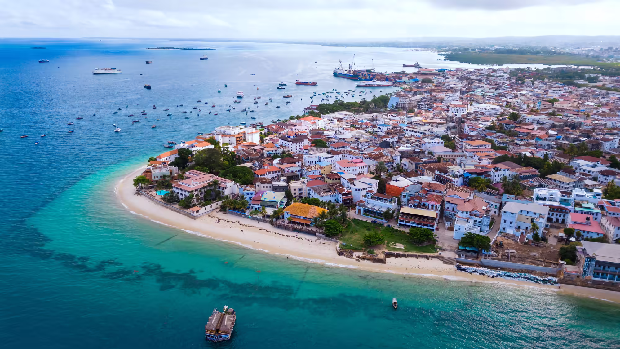 The tropical island of Zanzibar